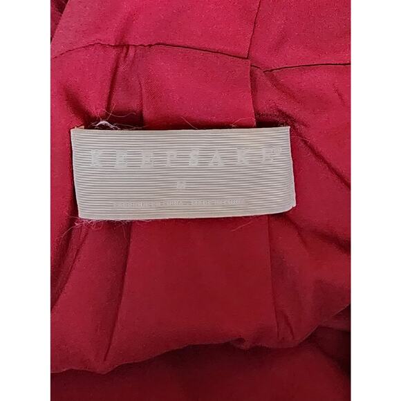 KEEPSAKE THE LABEL Too Close Tiered Ruffles Pleated Gown, Berry, Medium, M Dress - Picture 9 of 10